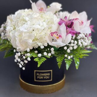 Luxury Orchid & Hydrangea Flower Box – New York Delivery