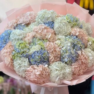 Pastel Hydrangea Cloud