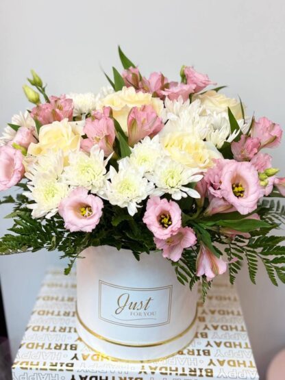 Lumière Floral Box – Luxury Pastel Flower Arrangement in New York
